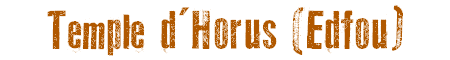 Temple d'Horus (Edfou)