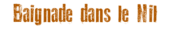 Baignade dans le Nil