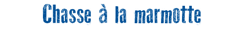 Chasse  la marmotte