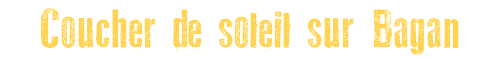 Coucher de soleil sur Bagan